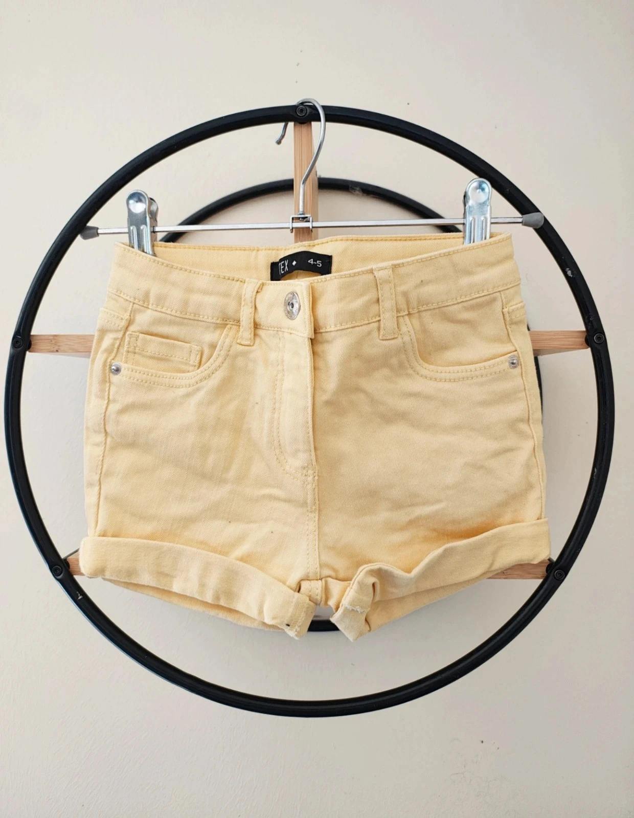 4 5 ans short jaune tex